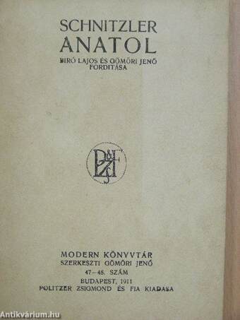 Anatol/Mici grófnő