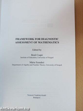 Framework for Diagnostic Assessment of Mathematics