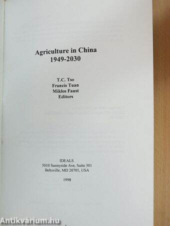 Agriculture in China 1949-2030