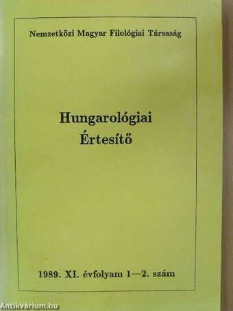 Hungarológiai Értesítő 1989/1-2.