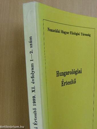 Hungarológiai Értesítő 1989/1-2.