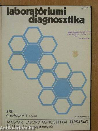 Laboratóriumi diagnosztika 1978. január-december