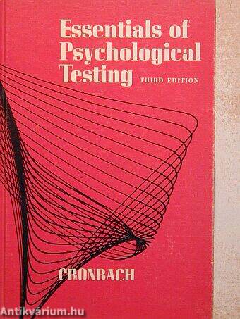 Essentials of Psychological Testing