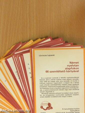 Német nyelvtan alapfokon 66 szemléltető kártyával