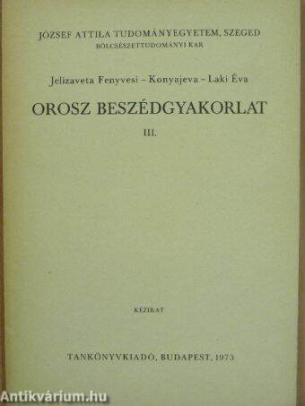 Orosz beszédgyakorlat III.