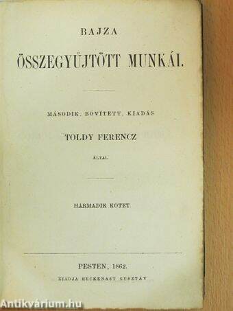 Bajza összegyűjtött munkái III-IV.