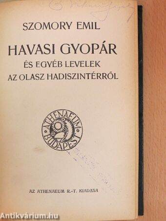 A szegény kisgyermek panaszai/Havasi gyopár és egyéb levelek az olasz hadszintérről/A vöröskeresztes leány és egyéb elbeszélések/A nagyságos asszony idegei