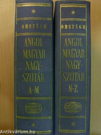 Angol-magyar nagyszótár I-II.