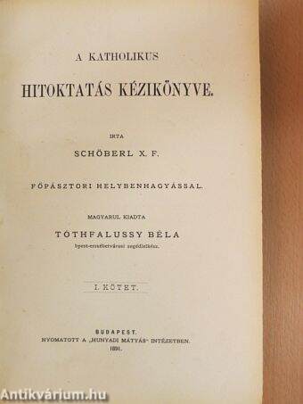 A katholikus hitoktatás kézikönyve I-III.