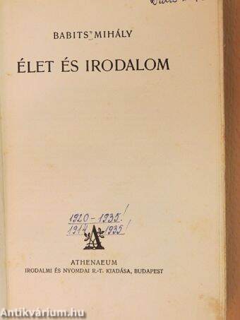 Élet és irodalom