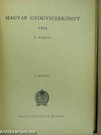 Magyar gyógyszerkönyv I. (töredék)