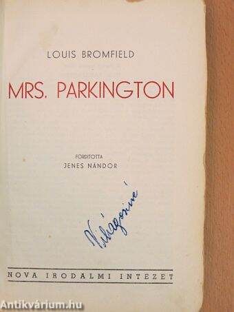 Mrs. Parkington