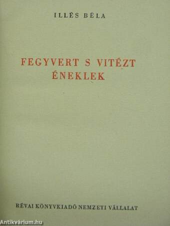 Fegyvert s vitézt éneklek