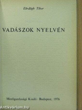 Vadászok nyelvén