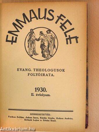 Emmaus felé 1930.