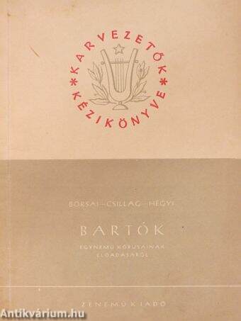Bartók egynemű kórusaink előadásáról