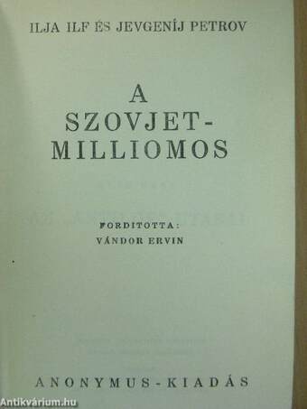 A szovjetmilliomos