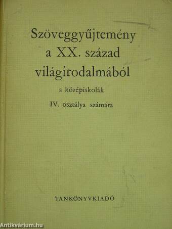 Szöveggyűjtemény a XX. század világirodalmából