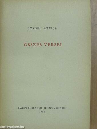 József Attila összes versei