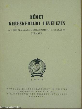 Német kereskedelmi levelezés