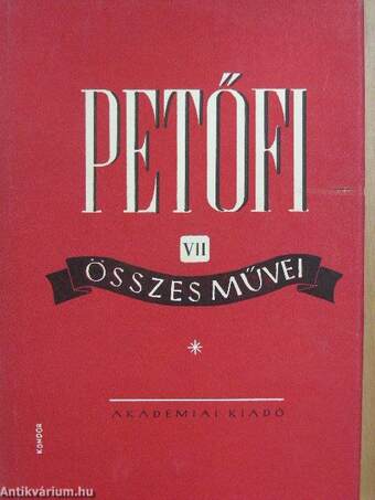 Petőfi Sándor összes művei VII.