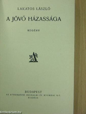 A jövő házassága