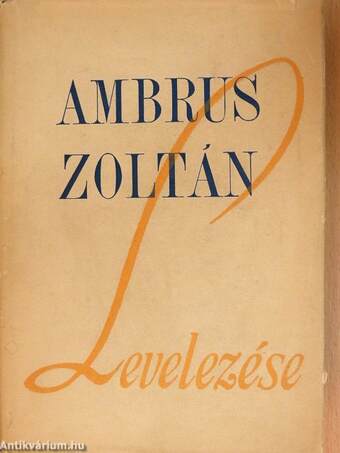 Ambrus Zoltán levelezése