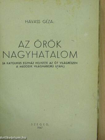 Az örök nagyhatalom