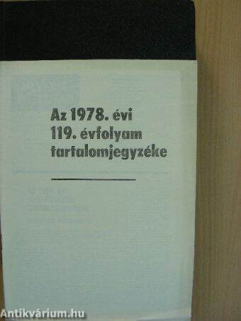 Orvosi Hetilap 1978. (nem teljes évfolyam) I-II.