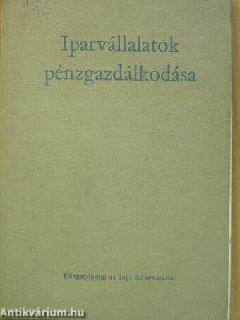 Iparvállalatok pénzgazdálkodása