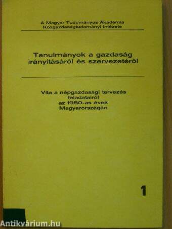 Vita a népgazdasági tervezés feladatairól az 1980-as évek Magyarországán