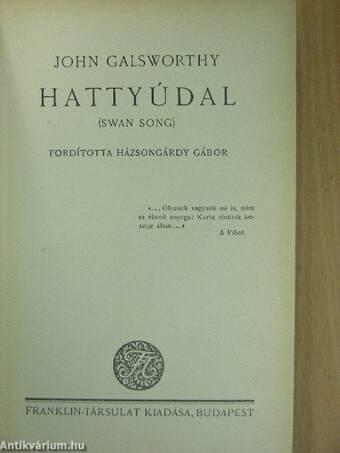 Hattyúdal