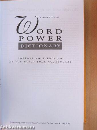 Reader's Digest Word Power Dictionary