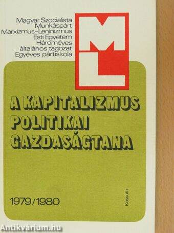 A kapitalizmus politikai gazdaságtana 1979/1980