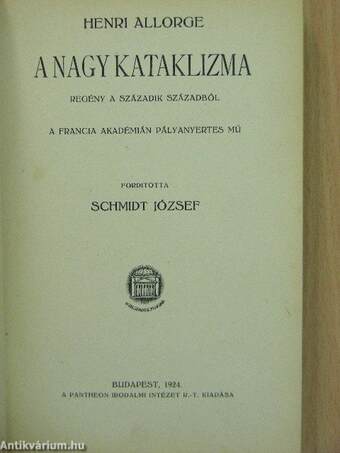 A nagy kataklizma