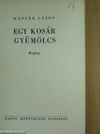 Egy kosár gyümölcs