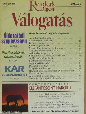 Reader's Digest Válogatás 1993-2009. (17 teljes évfolyam) (204 db)