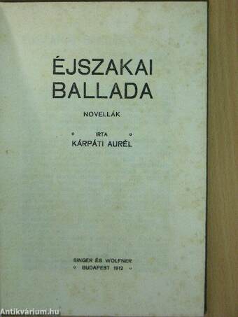 Éjszakai ballada/Hullámok között