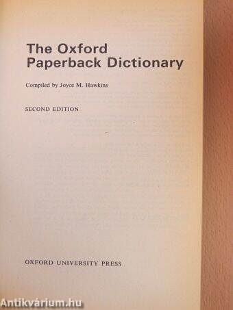 The Oxford Paperback Dictionary