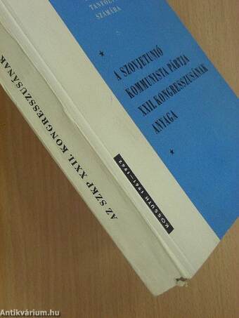 A Szovjetunió Kommunista Pártja XXII. kongresszusának anyaga