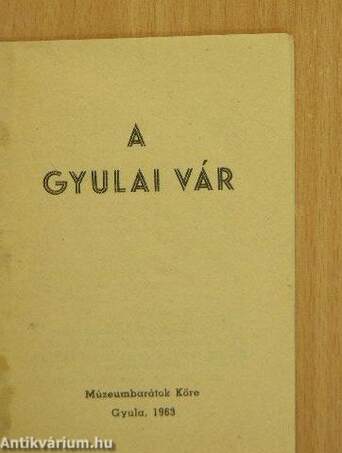 A gyulai vár