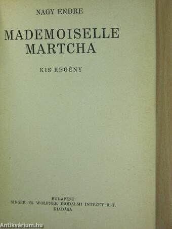Mademoiselle Martcha