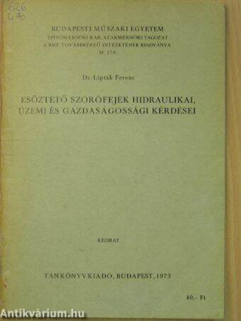 Esőztető szorófejek hidraulikai, üzemi és gazdaságossági kérdései II.