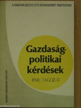 Gazdaságpolitikai kérdések