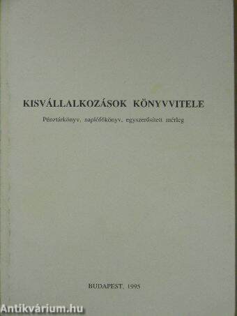 Kisvállalkozások könyvvitele