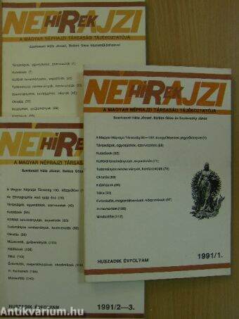Néprajzi Hírek 1991/1-4.
