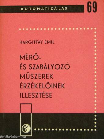 Mérő- és szabályozó műszerek érzékelőinek illesztése