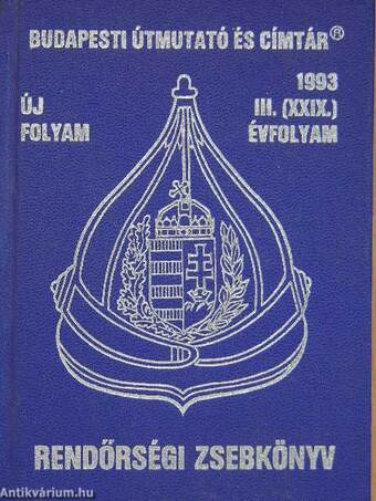 Rendőrségi zsebkönyv 1993.