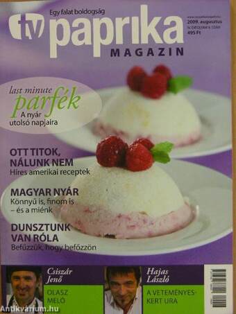 TV Paprika Magazin 2009. augusztus