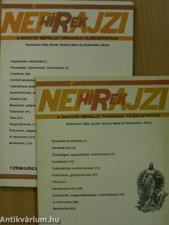 Néprajzi Hírek 1990/1-4.
